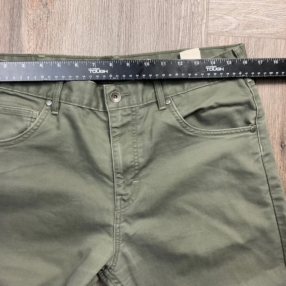 Patagonia Straight Fit Organic Cotton Canvas Pants Mens 34x27 Sage Khaki Green
